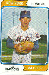 1974 Topps Baseball Cards      216     Ray Sadecki